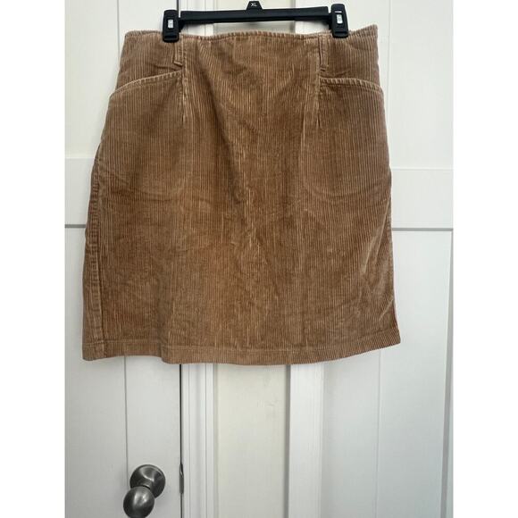 EDDIE BAUER CORDEROY PENCIL SKIRT COTTON SPANDEX BLEND WOMENS PLUS SIZE 16 - Picture 1 of 7